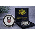 NEW U.S. Navy Petty Officer First Class E-6 Challenge Coin w/ Retirement Award