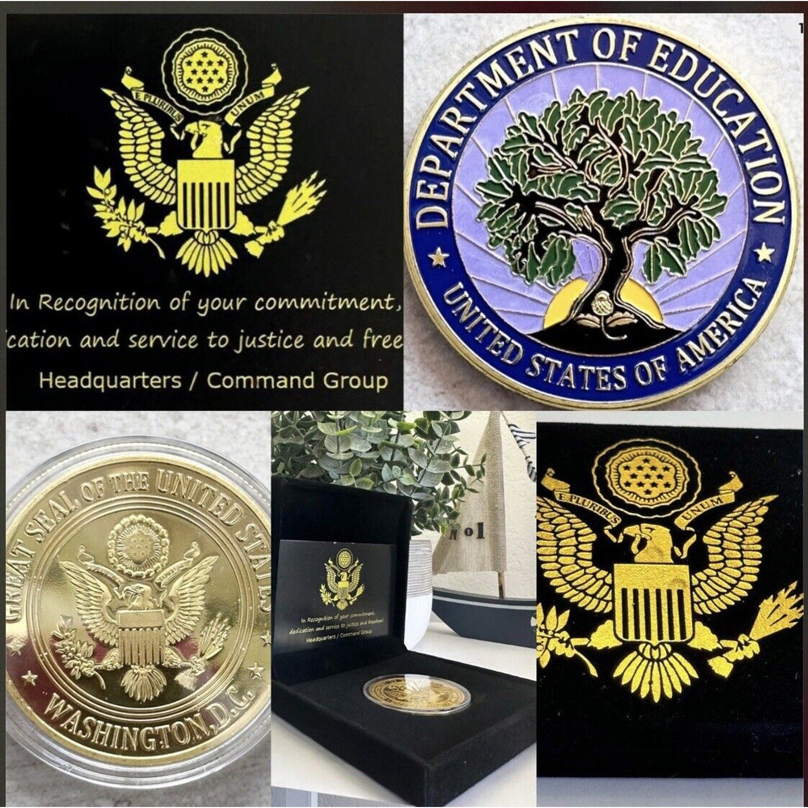 Department of Education Challenge Coin DOE USA