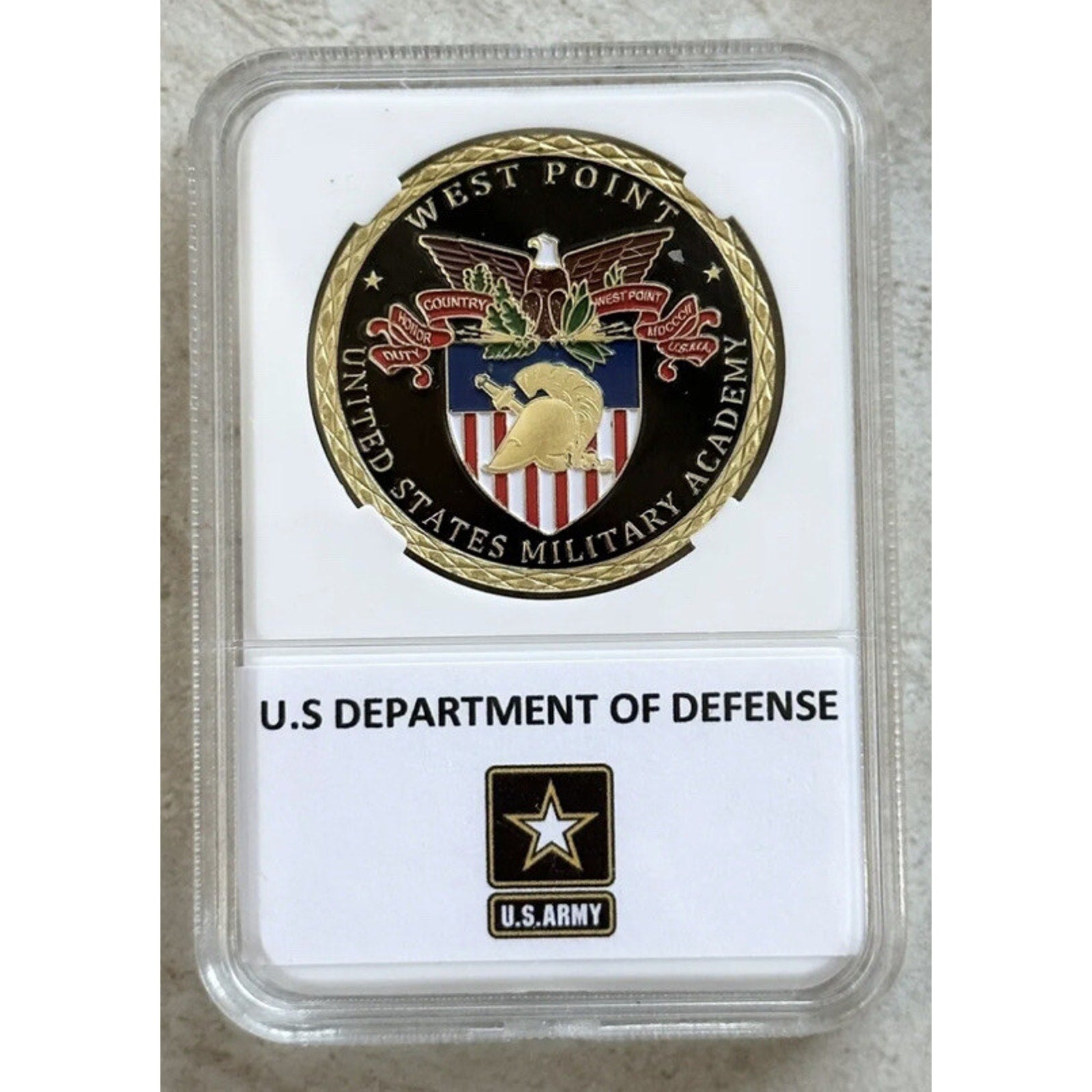 MILITARY ACADEMY WEST POINT USMA USA CHALLENGE COIN