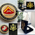 US MARINE CORPS " LANCE CORPORAL " E-3 Rank USMC Challenge Coin W/ Velvet Case