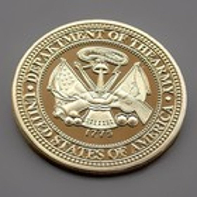 US ARMY 1st ARMORED DIVISION "OLD IRONSIDES" Challenge Coin Keychain