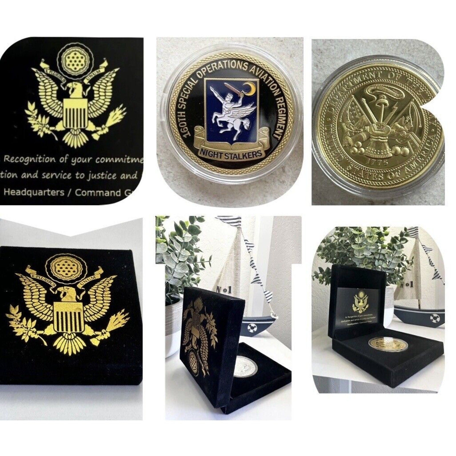 US ARMY 160th SPECIAL OPS AVIATION REGIMENT "NIGHT STALKERS" Coin USA- Any