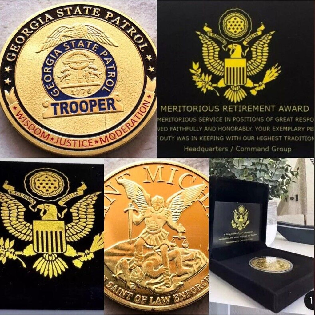 GEORGIA STATE PATROL Challenge Coin Retirement Award
