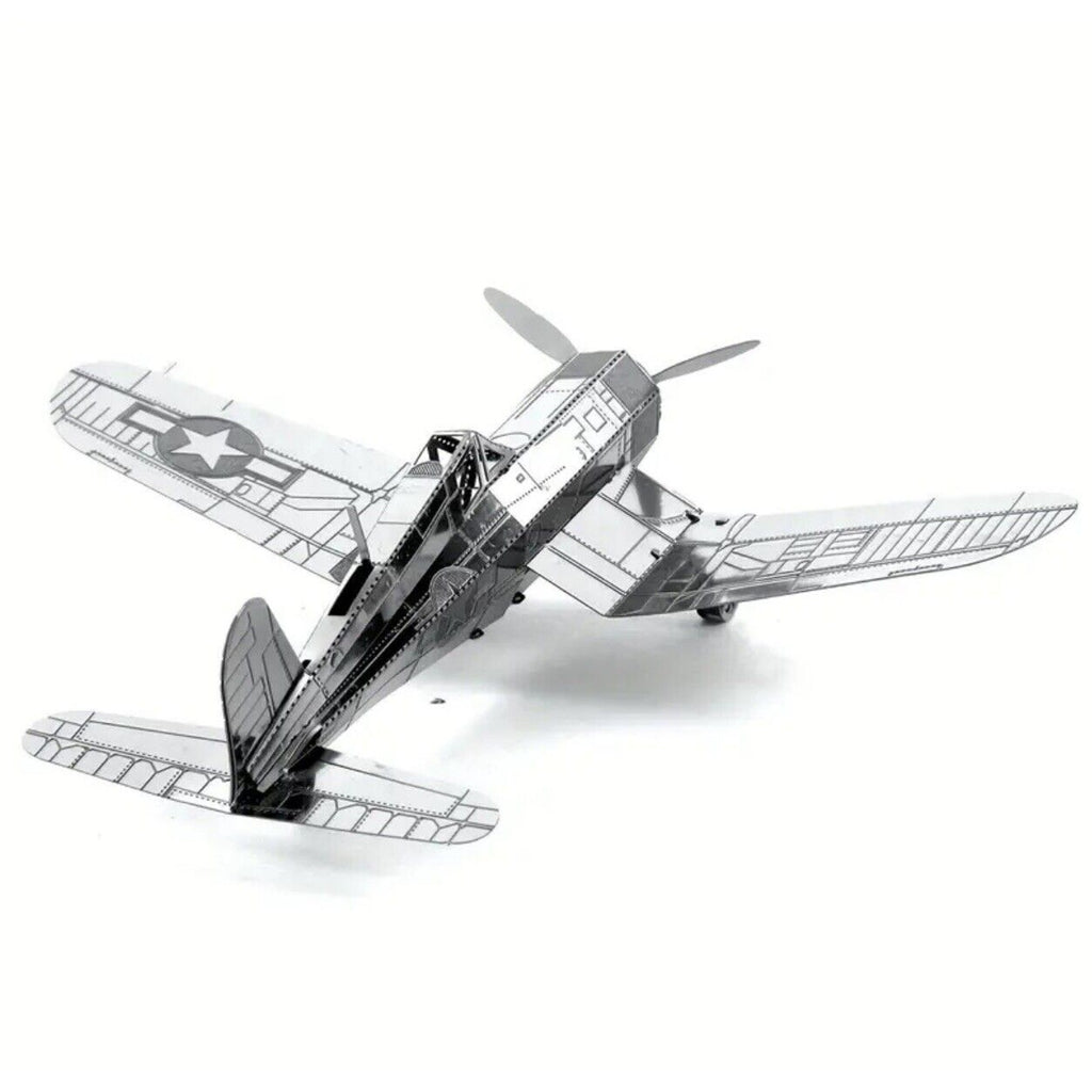 Metal Earth F4U Corsair US Fighter Plane 3D DIY Model Building Kit Aircraft