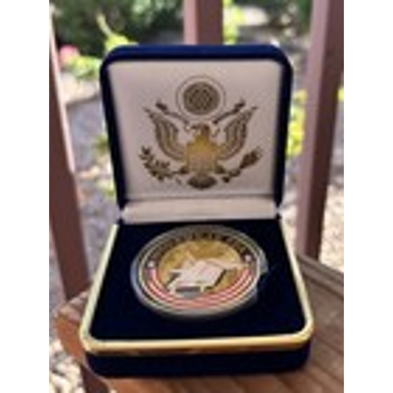 Department of Energy (DOE) Challenge Coin With Blue Velvet Case. Fast Shipping!