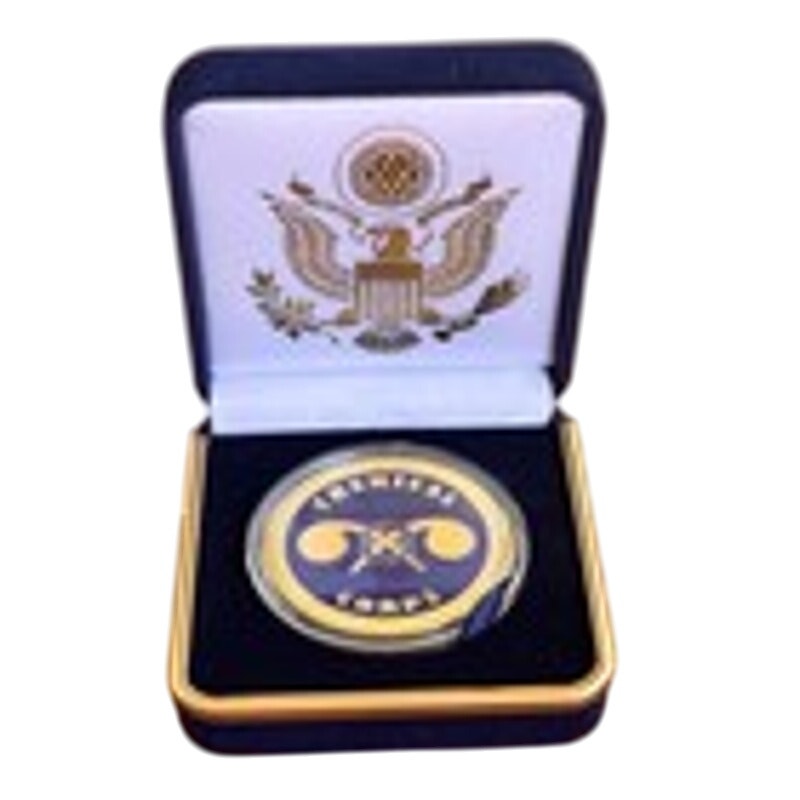 Department of Energy (DOE) Challenge Coin With Blue Velvet Case. Fast Shipping!