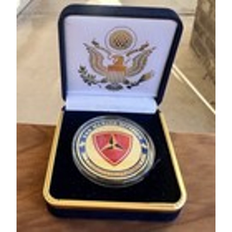 Department of Energy (DOE) Challenge Coin With Blue Velvet Case. Fast Shipping!