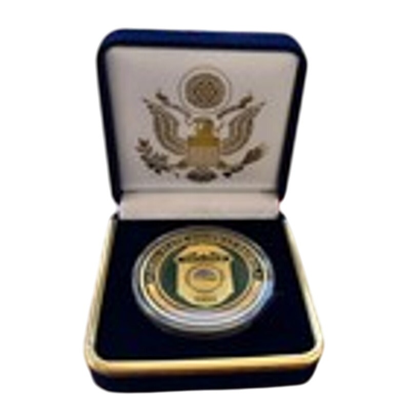 Department of Energy (DOE) Challenge Coin With Blue Velvet Case. Fast Shipping!