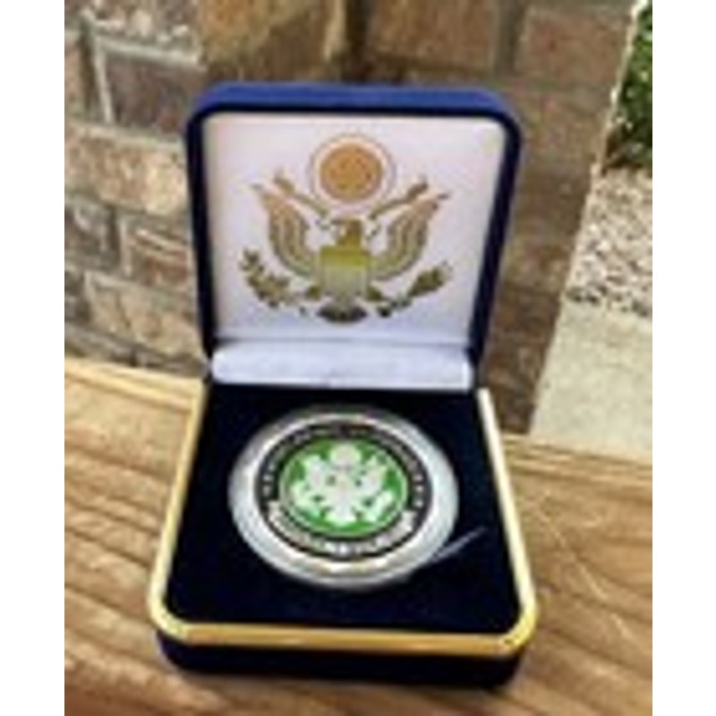 Department of Energy (DOE) Challenge Coin With Blue Velvet Case. Fast Shipping!