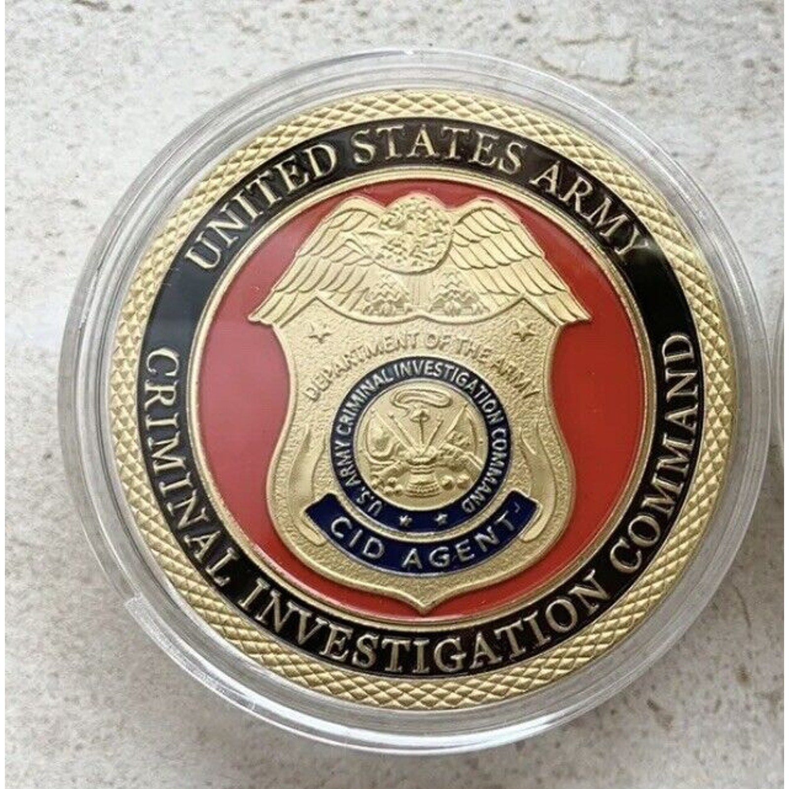 ARMY CID Criminal Investigation Division USA US Army Police DEA Agent Coin