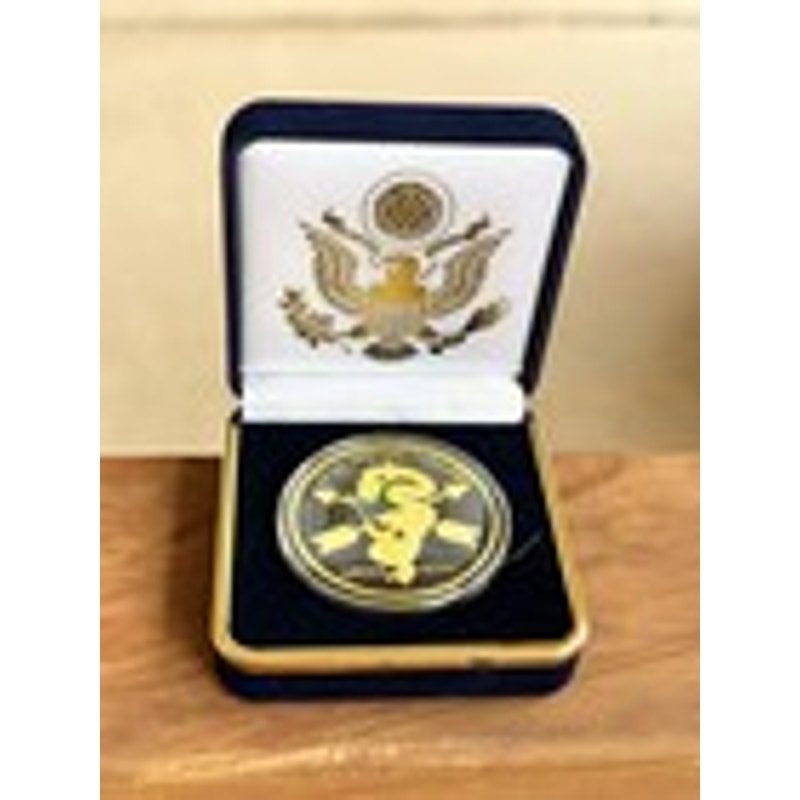 Department of Energy (DOE) Challenge Coin With Blue Velvet Case. Fast Shipping!
