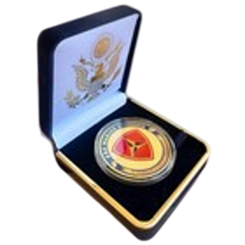Department of Energy (DOE) Challenge Coin With Blue Velvet Case. Fast Shipping!