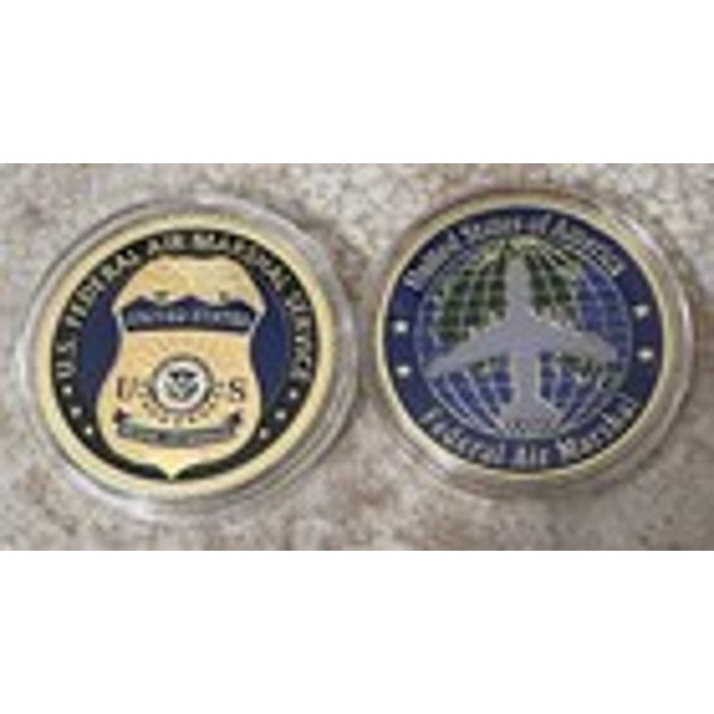 U S Federal Air Marshal Challenge Coin Keychain. Fast Shipping!
