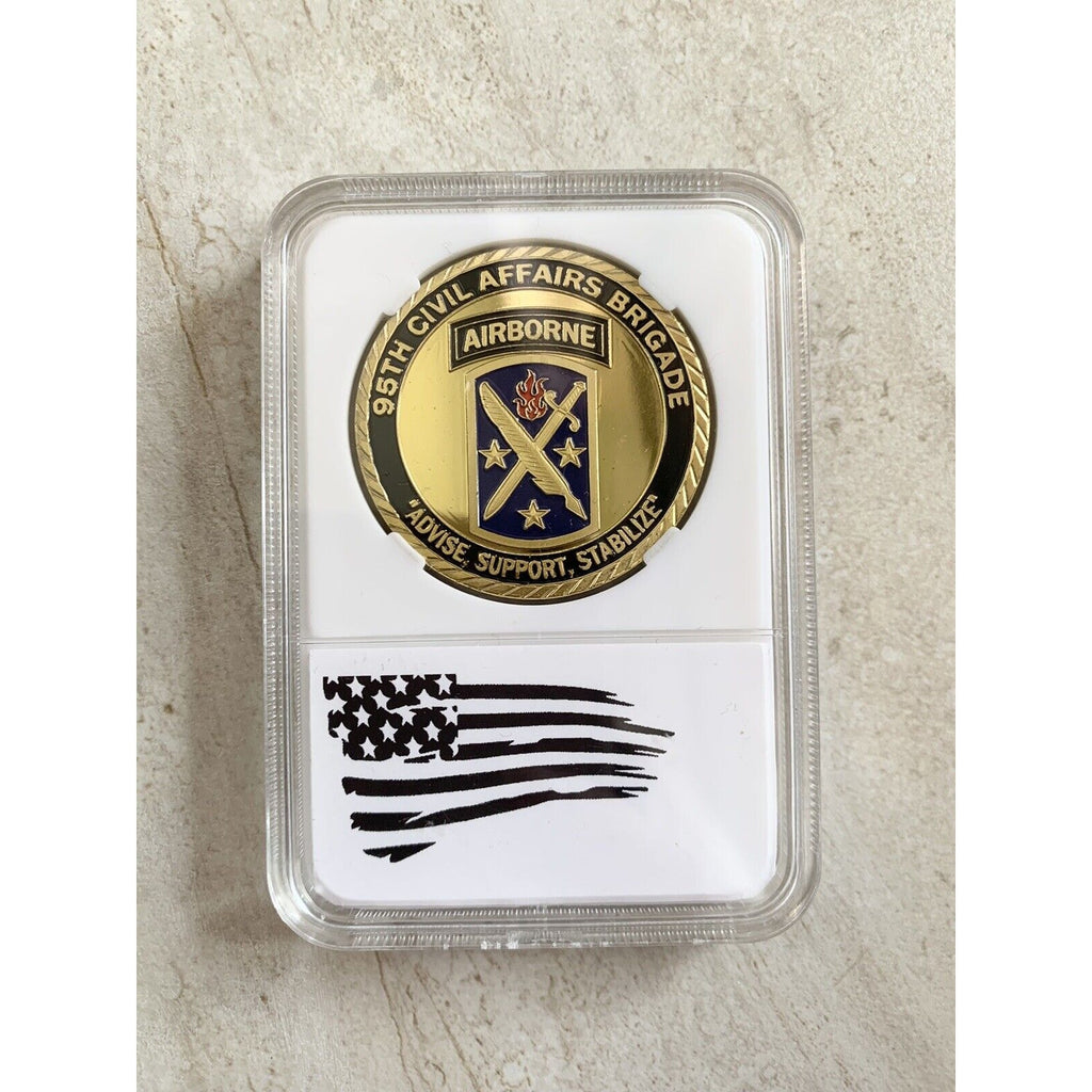 U.S. ARMY 95th Civil Affairs Brigade Challenge Coin