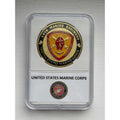 US MARINE CORPS 10th MARINE REGIMENT Challenge Coin With Case OFFICIAL LIC 23125