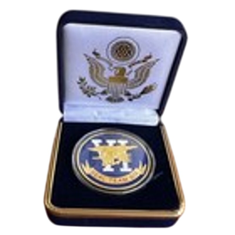 Department of Energy (DOE) Challenge Coin With Blue Velvet Case. Fast Shipping!