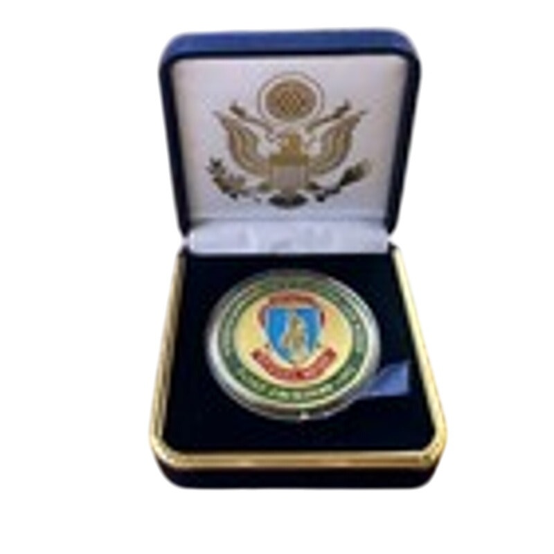 Department of Energy (DOE) Challenge Coin With Blue Velvet Case. Fast Shipping!