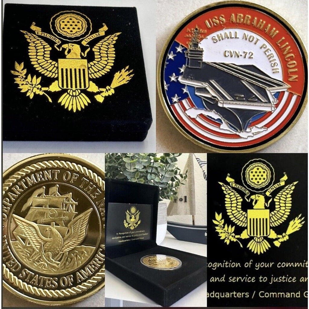 US NAVY USS ABRAHAM LINCOLN CVN-72 Challenge Coin USA