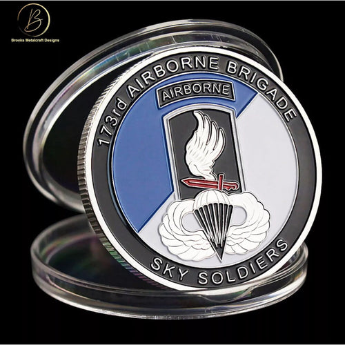 Army 173rd Airborne Brigade Unit Challenge Coin