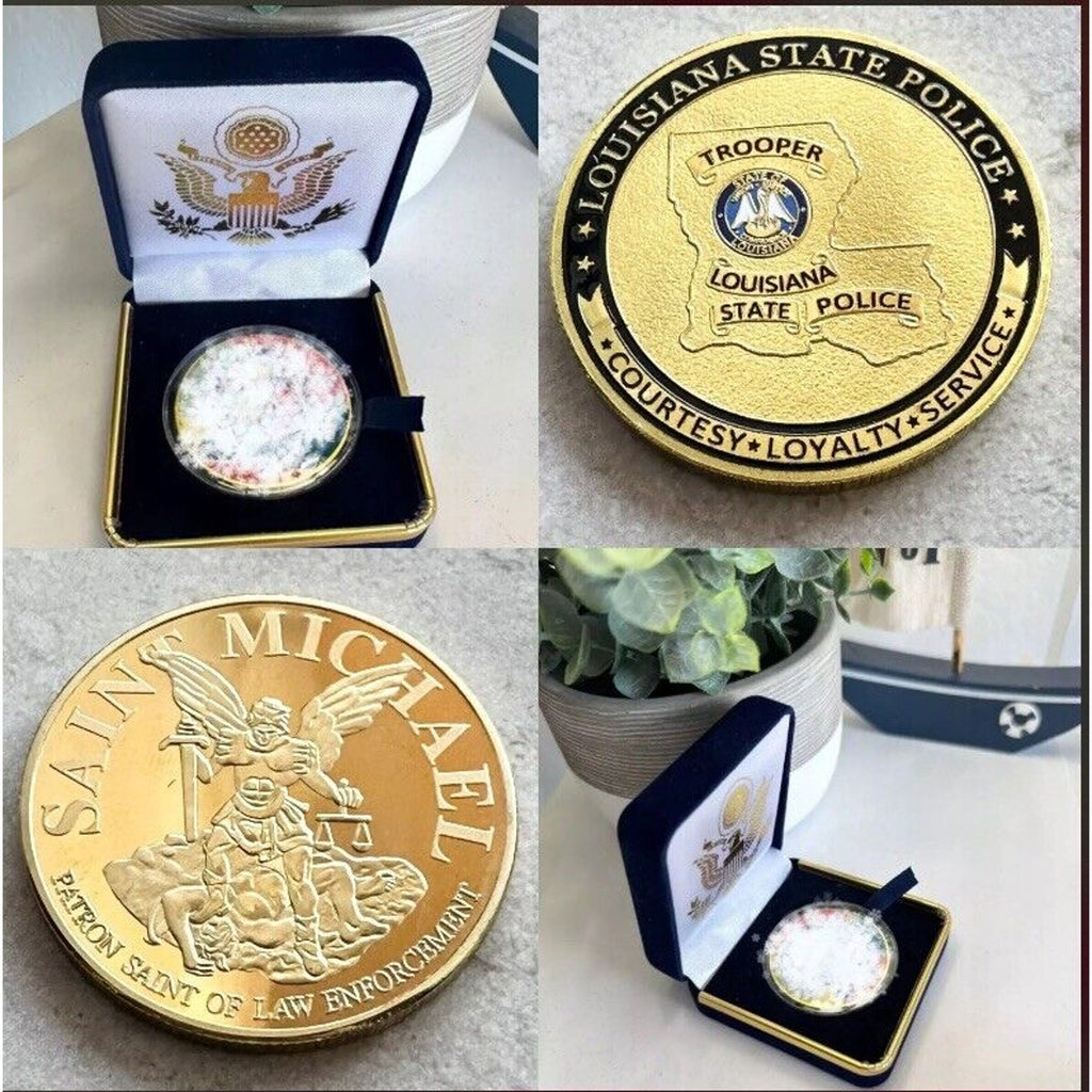 LOUISIANA STATE POLICE OFFICER AGENT BADGE Presidential Gift Box Coin