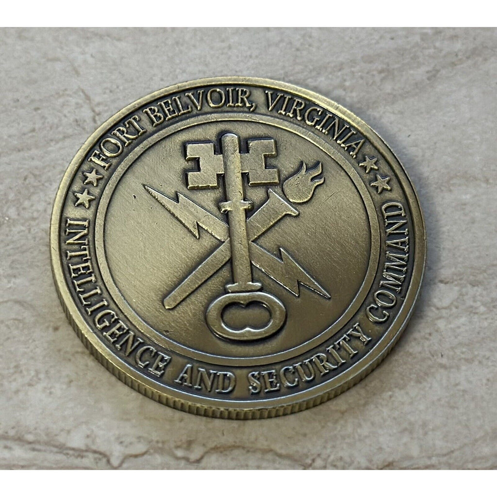 2PCS US Army Military MI Branch Counter Intelligence Special Agent Badge Coin