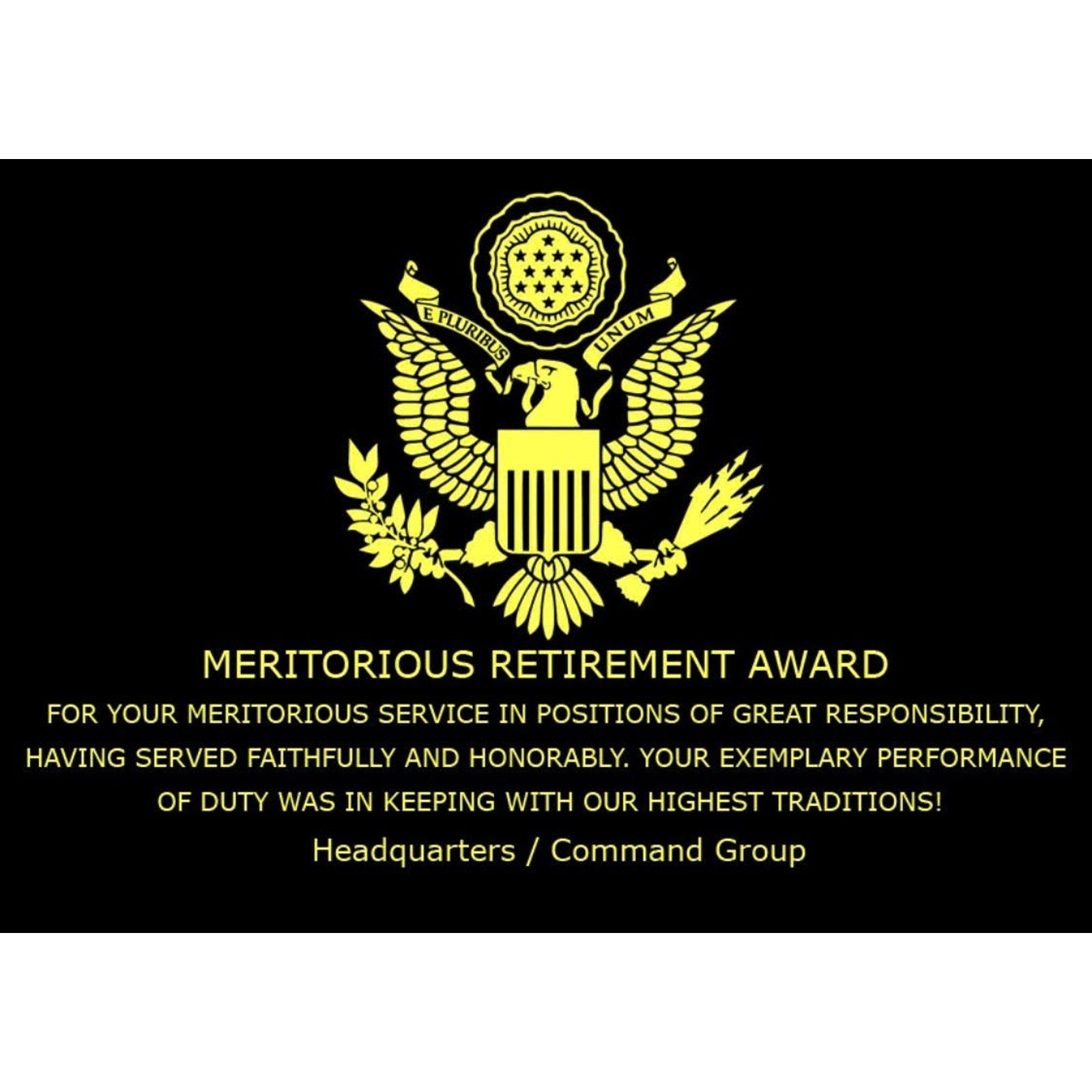 1775 October 13TH Established Honoring Our Naval Veterans w/ Retirement Award