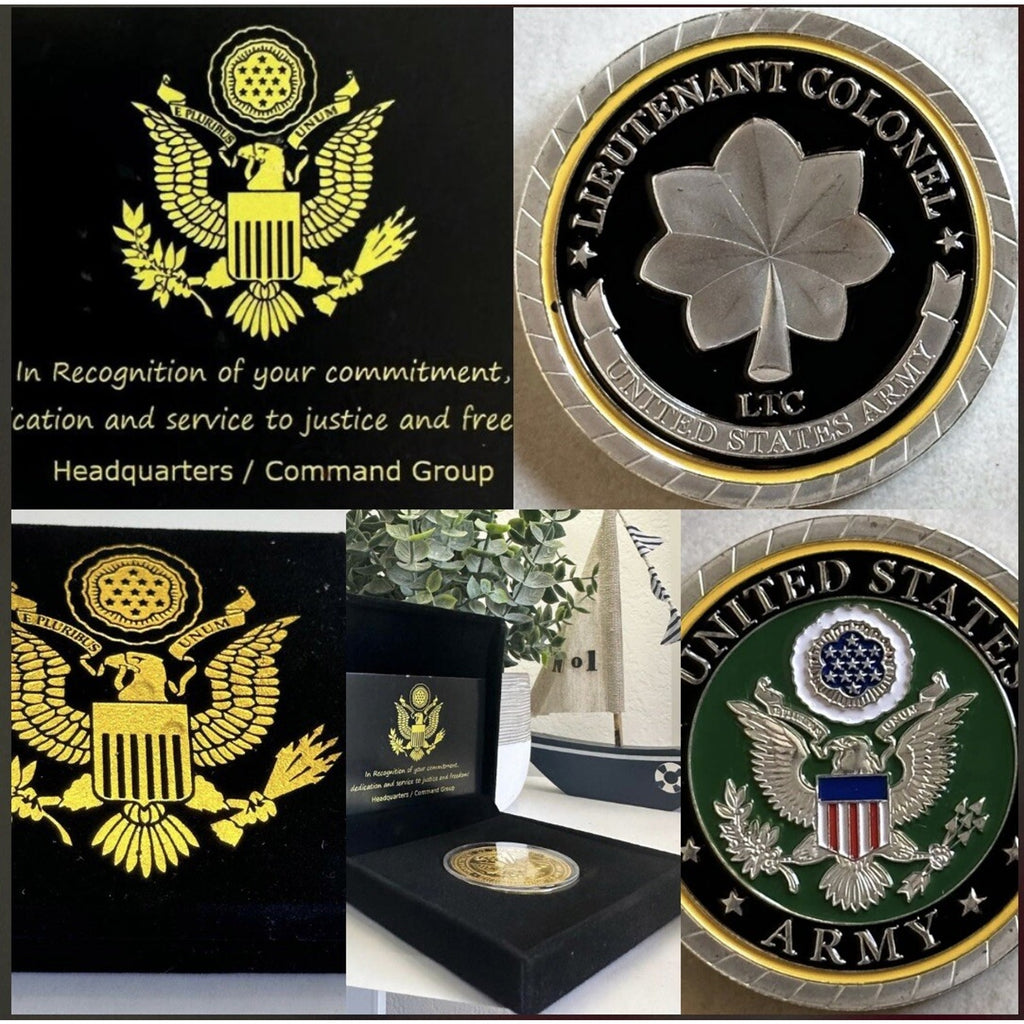 U.S ARMY LIEUTENANT COLONEL Battalion Commander RANK CHALLENGE COIN USA