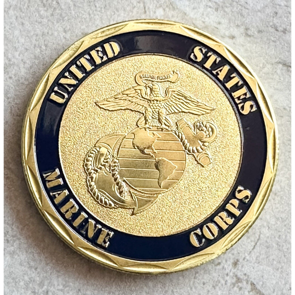 US MARINE CORPS - 23rd MARINE REGIMENT Challenge Coin w/ Retirement Award