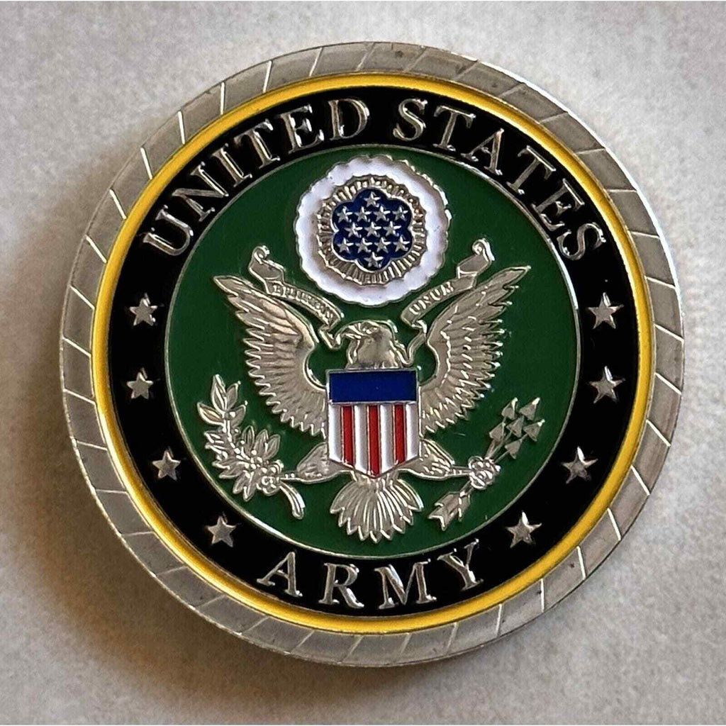 Us Army Captain Rank Challenge Coin Military With Special Army Velvet Case