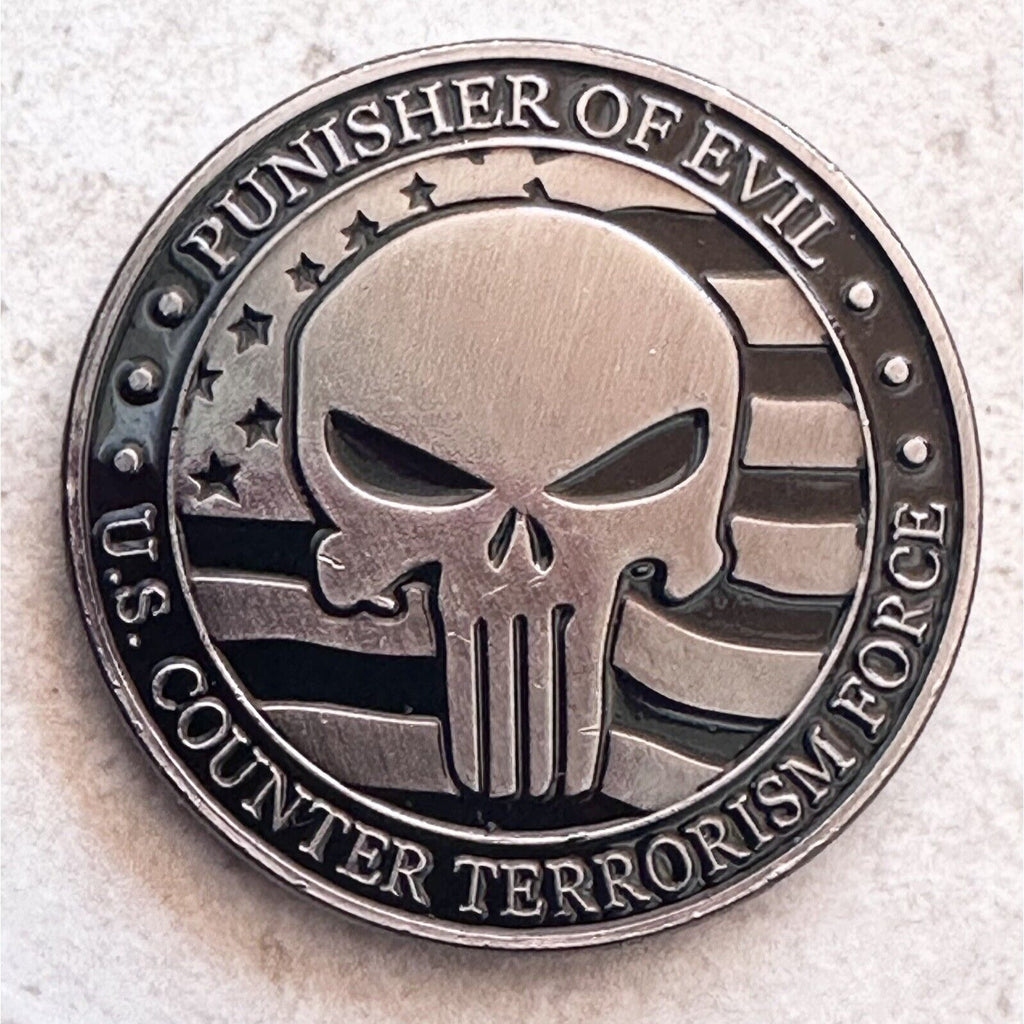 U.S Counter Terrorism Force Souvenir Silver Plated Coin USA