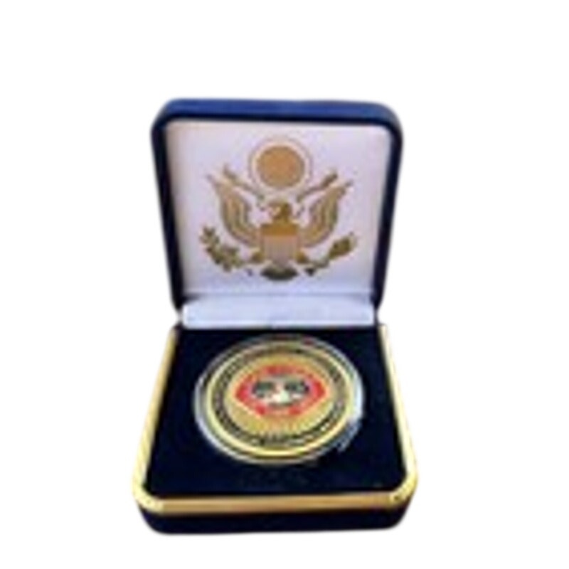 Department of Energy (DOE) Challenge Coin With Blue Velvet Case. Fast Shipping!