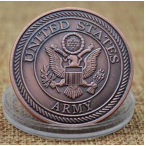 ARMY MARINE CORPS M-1 ABRAMS ARMY BATTLE TANK USMC Official LIC 23125 COIN