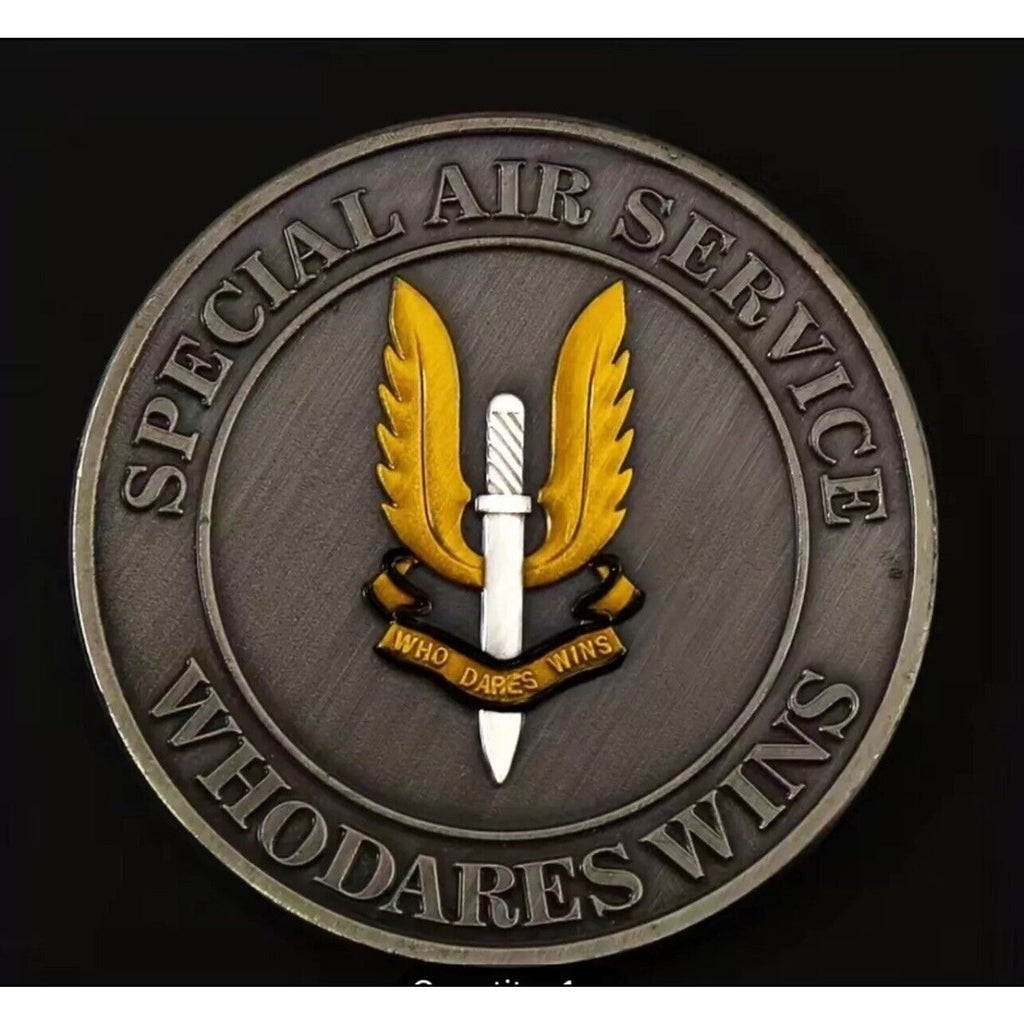 2pcs Army Rank Captain O-3 And Military Special Air Sevice CHALLENGE COINS