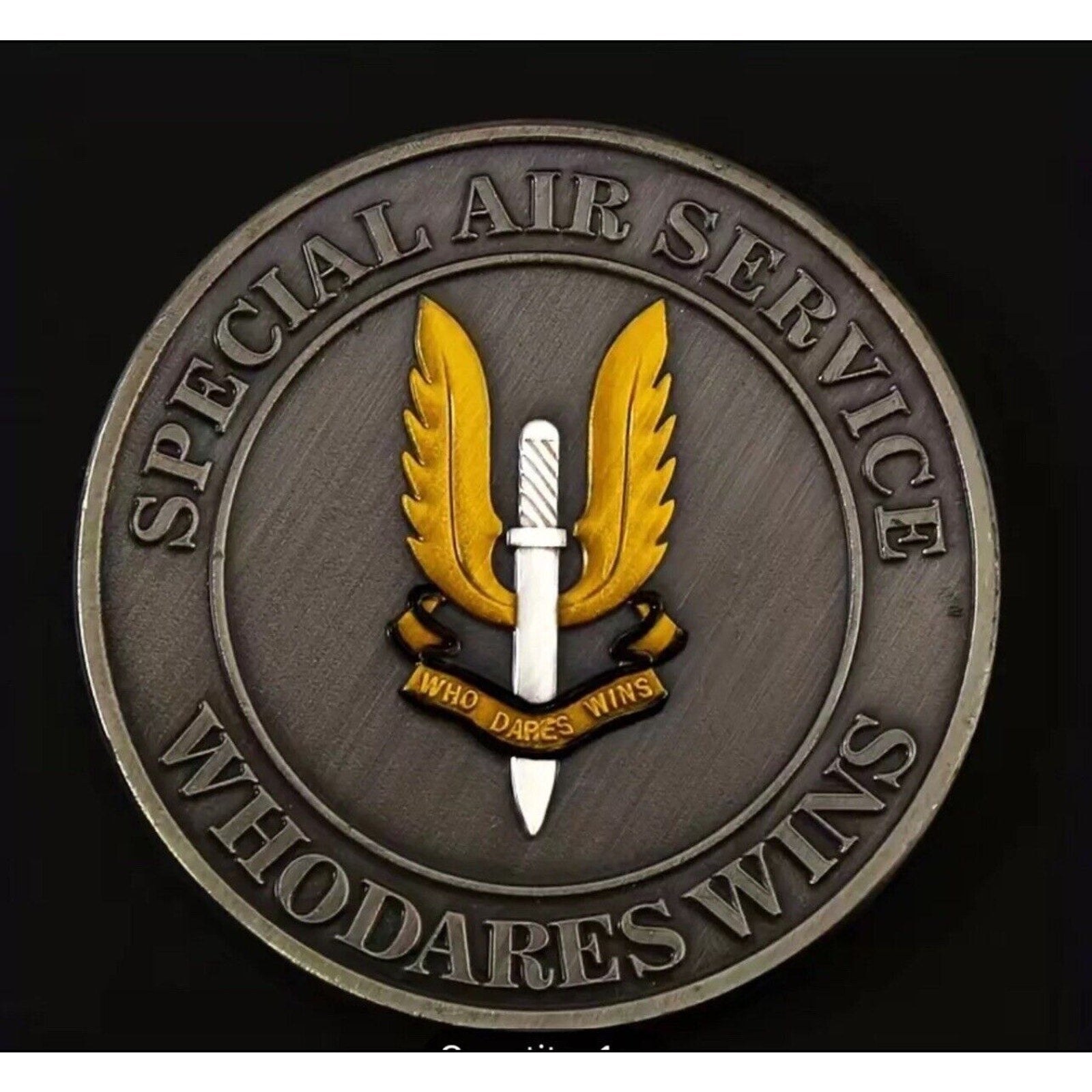 2pcs Army Rank Captain O-3 And Military Special Air Sevice CHALLENGE COINS