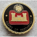 U S ARMY CORPS OF ENGINEERS Challenge Coin w/ Achievement Award