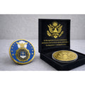 United States Air Force SECURITY FORCES Challenge Coin w/ Achievement Award