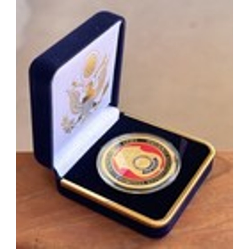 Department of Energy (DOE) Challenge Coin With Blue Velvet Case. Fast Shipping!