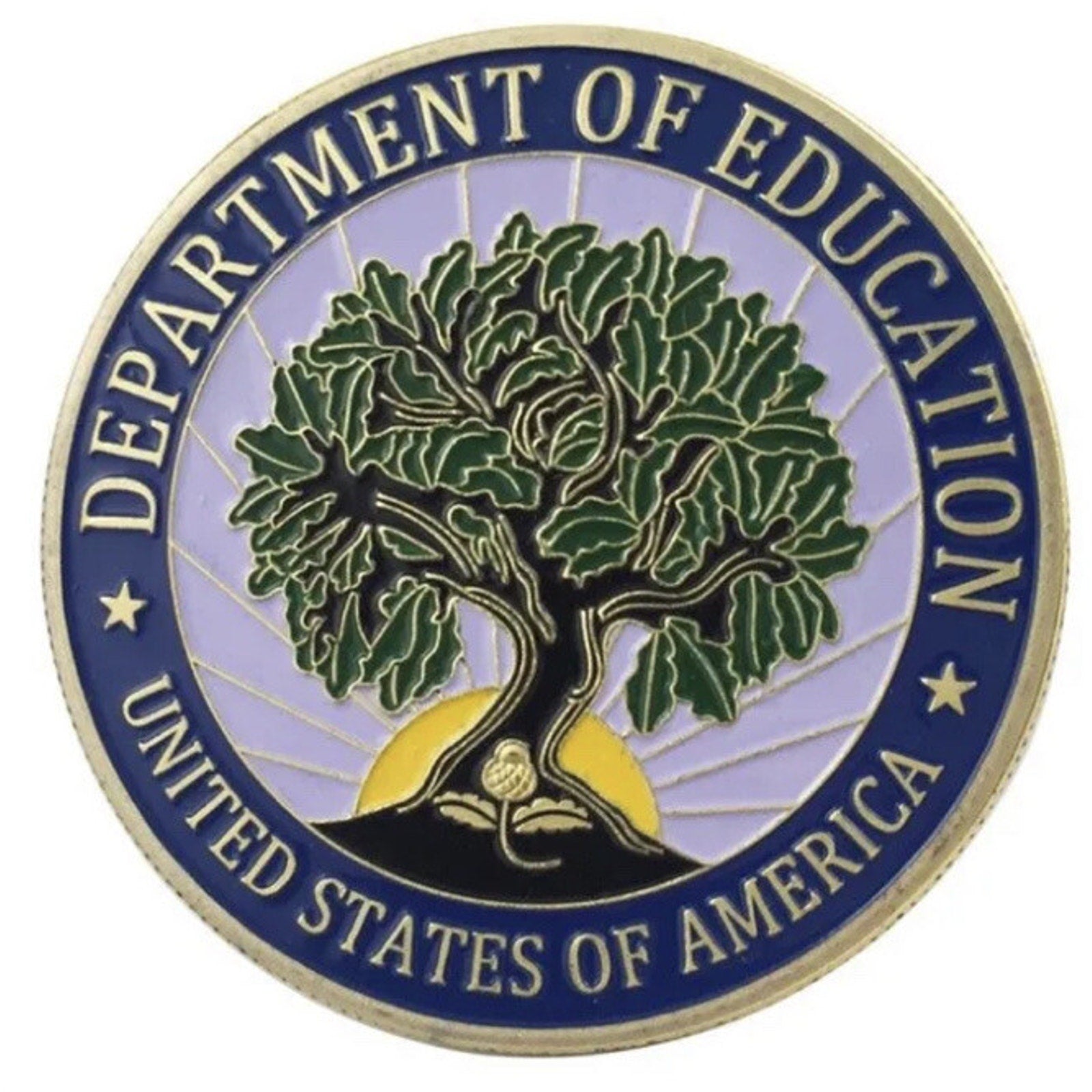 Department of Education Challenge Coin DOE With Retirement Award