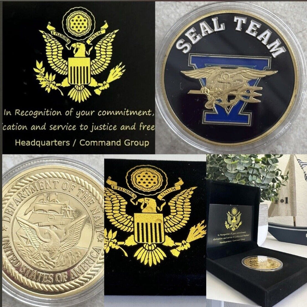 US NAVY SEAL TEAM FIVE Challenge Coin USA