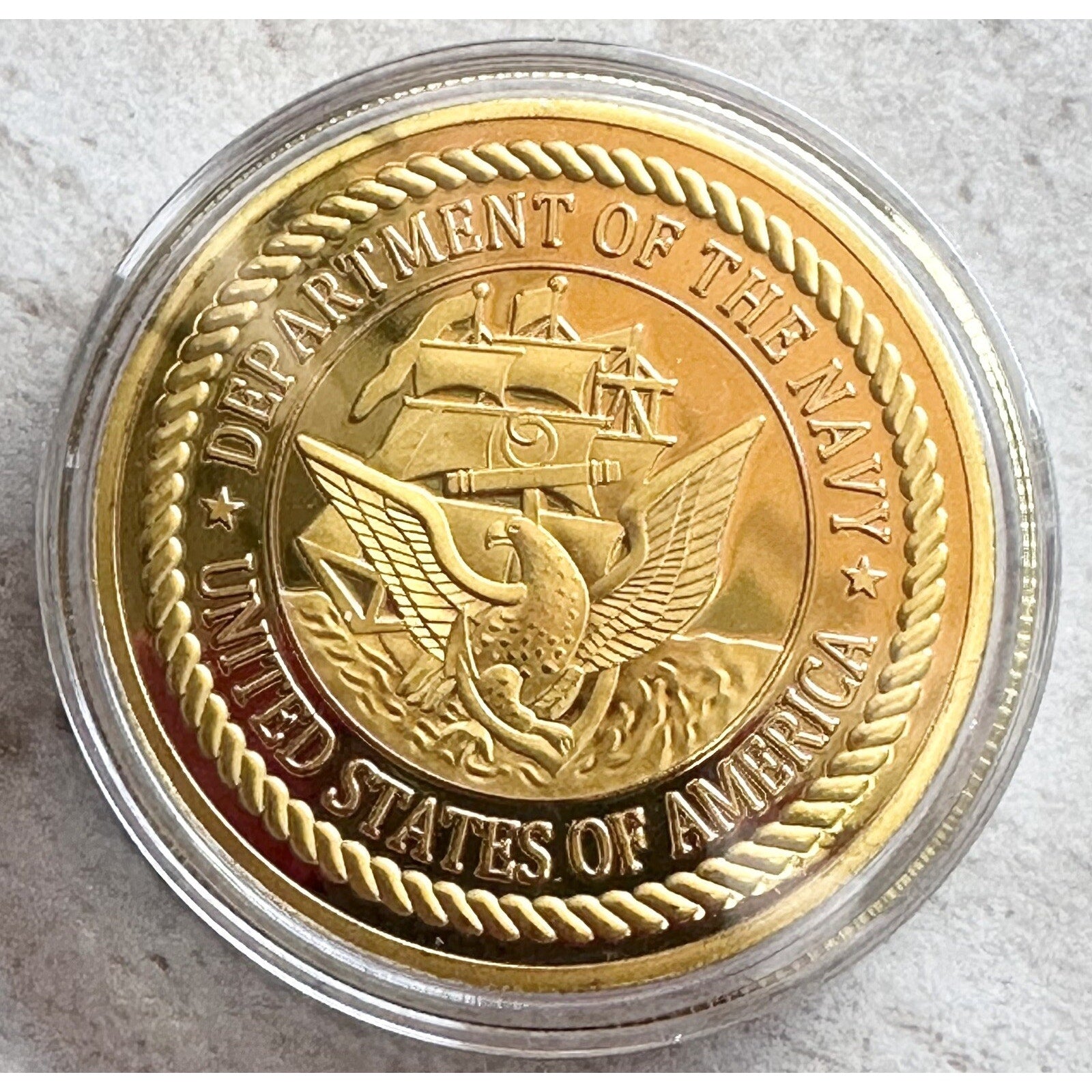 US NAVY SEAL TEAM ONE Challenge Coin With Retirement Award