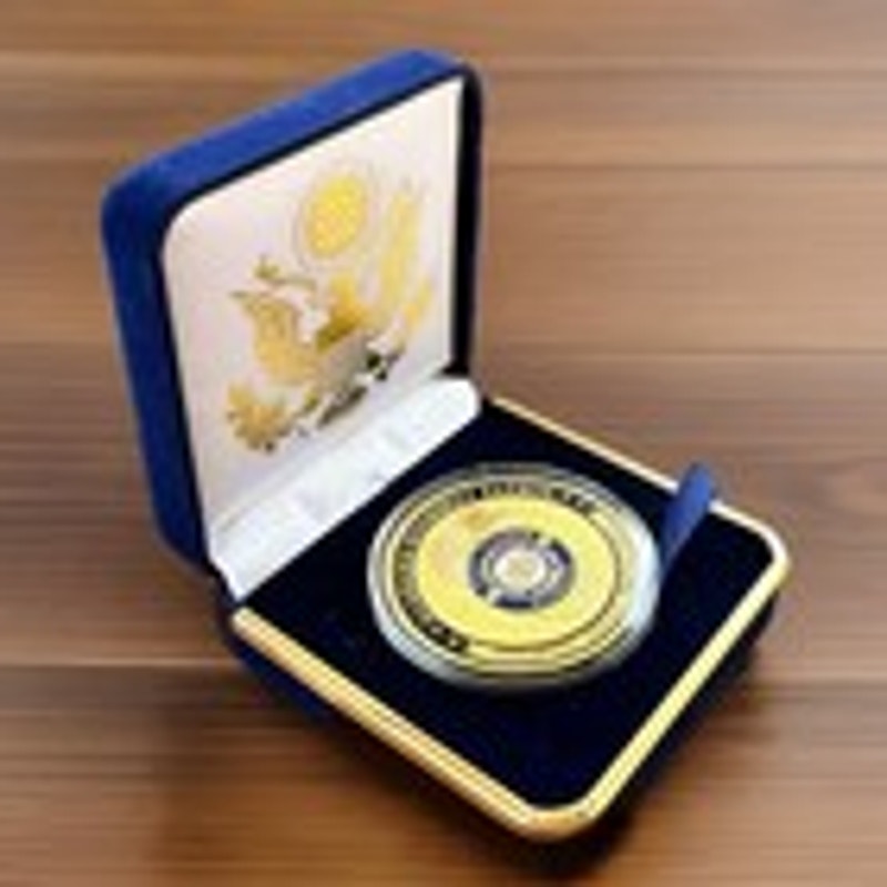 Department of Energy (DOE) Challenge Coin With Blue Velvet Case. Fast Shipping!