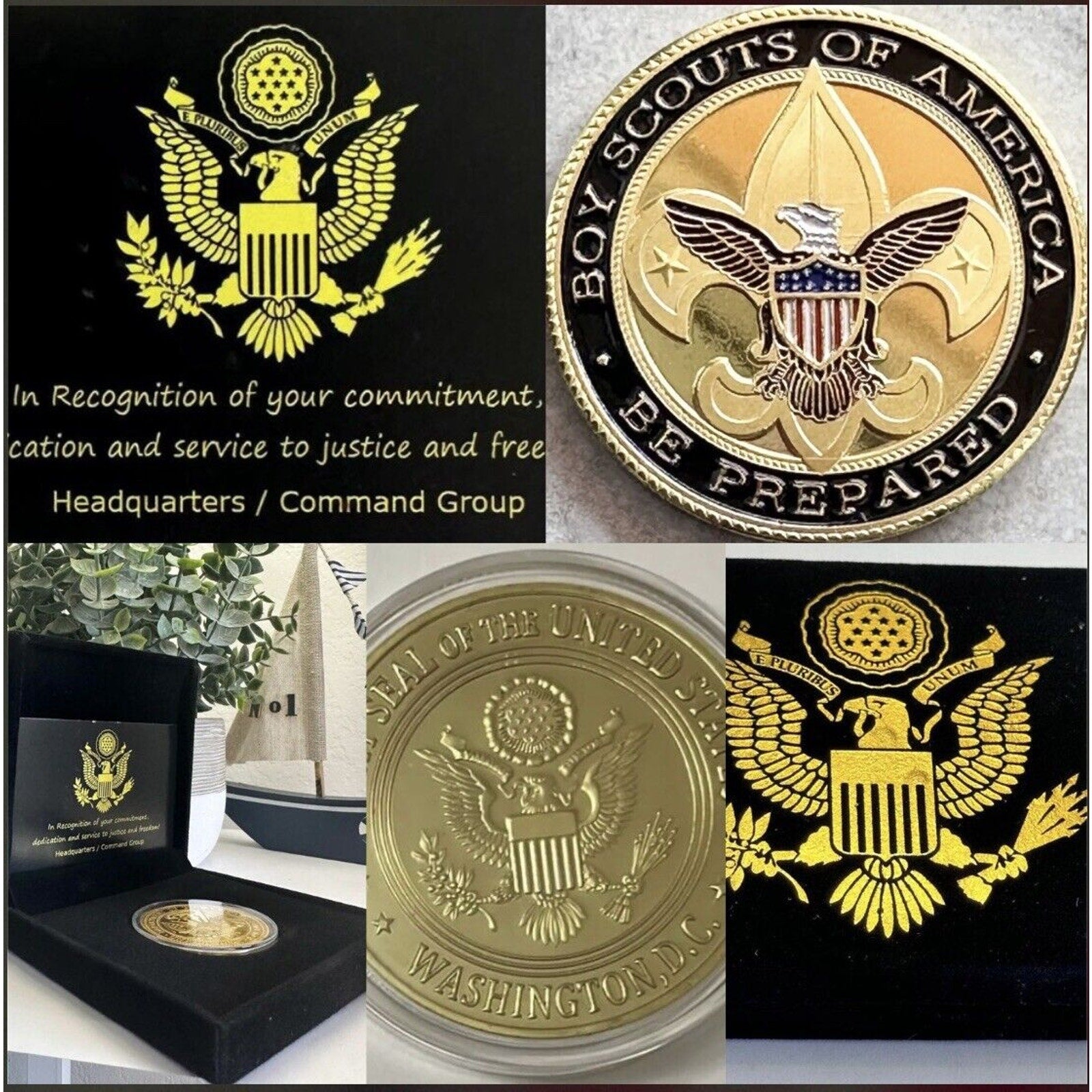 BOY SCOUTS OF AMERICA Challenge Coin USA