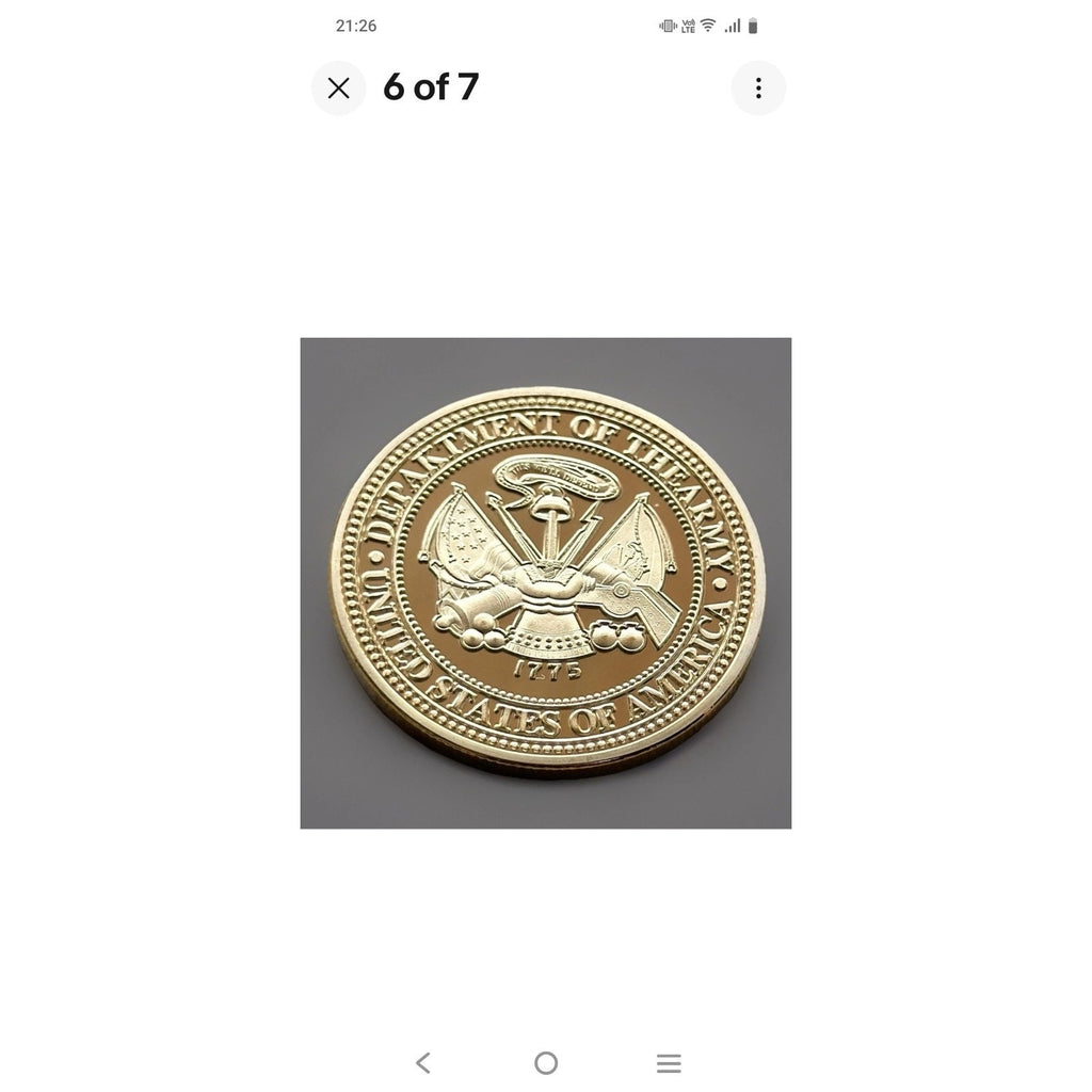 US ARMY 1st ARMORED DIVISION "OLD IRONSIDES" Challenge Coin Keychain USA