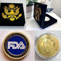 FOOD AND DRUG ADMINISTRATION (FDA) Challenge Coin With Special Velvet Case