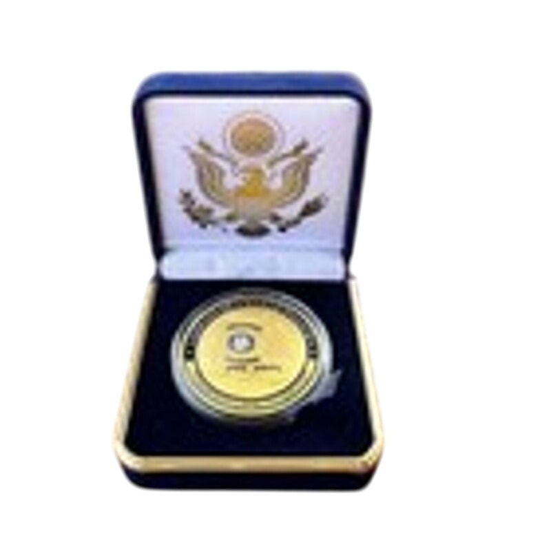 Department of Energy (DOE) Challenge Coin With Blue Velvet Case. Fast Shipping!