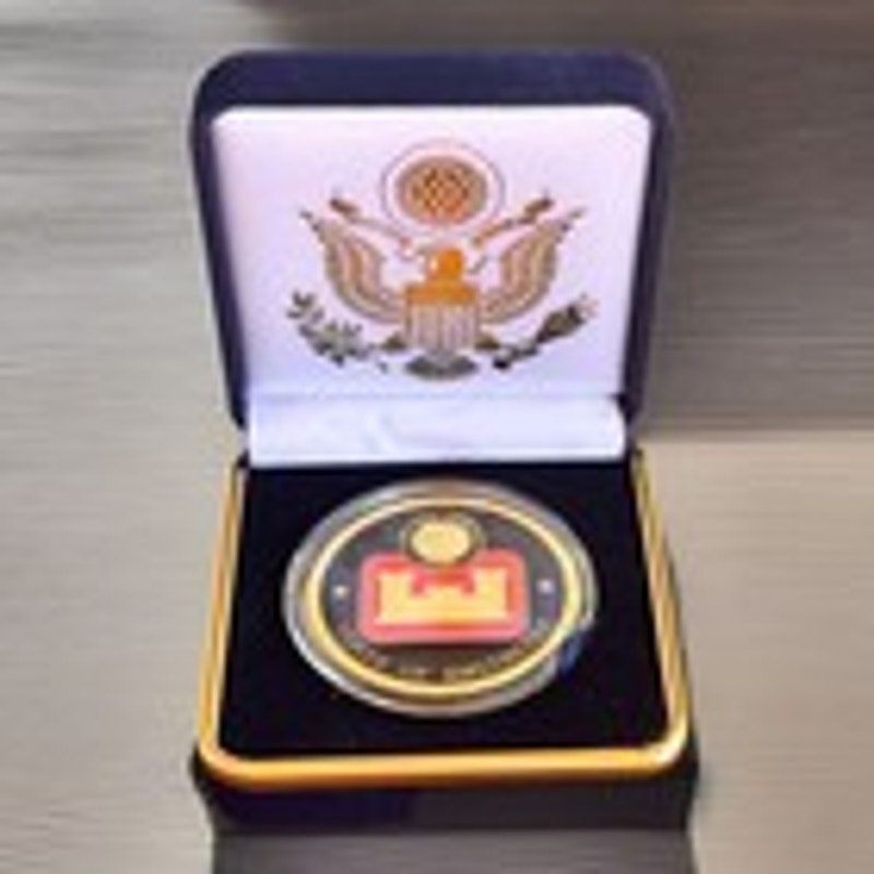 Department of Energy (DOE) Challenge Coin With Blue Velvet Case. Fast Shipping!