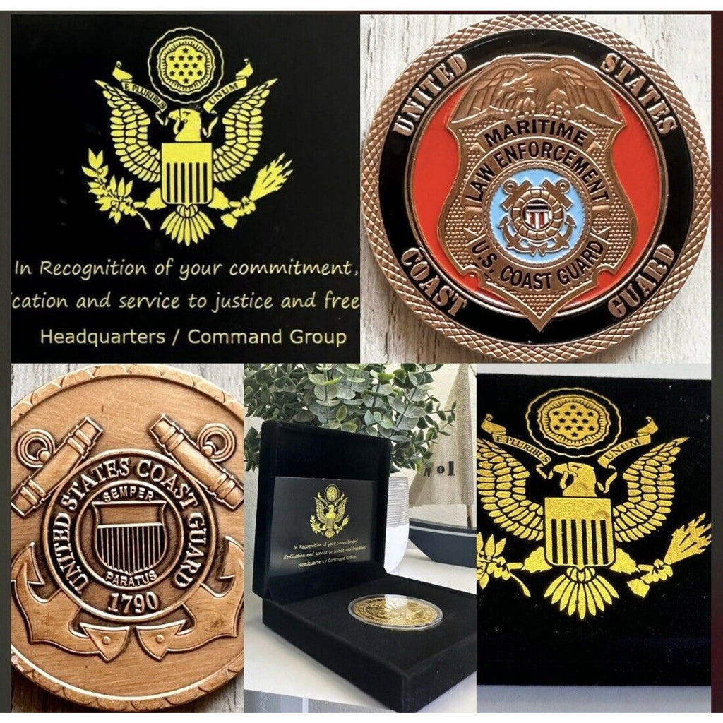 US COAST GUARD MARITIME LAW ENFORCEMENT Challenge Coin (COPPER) USA