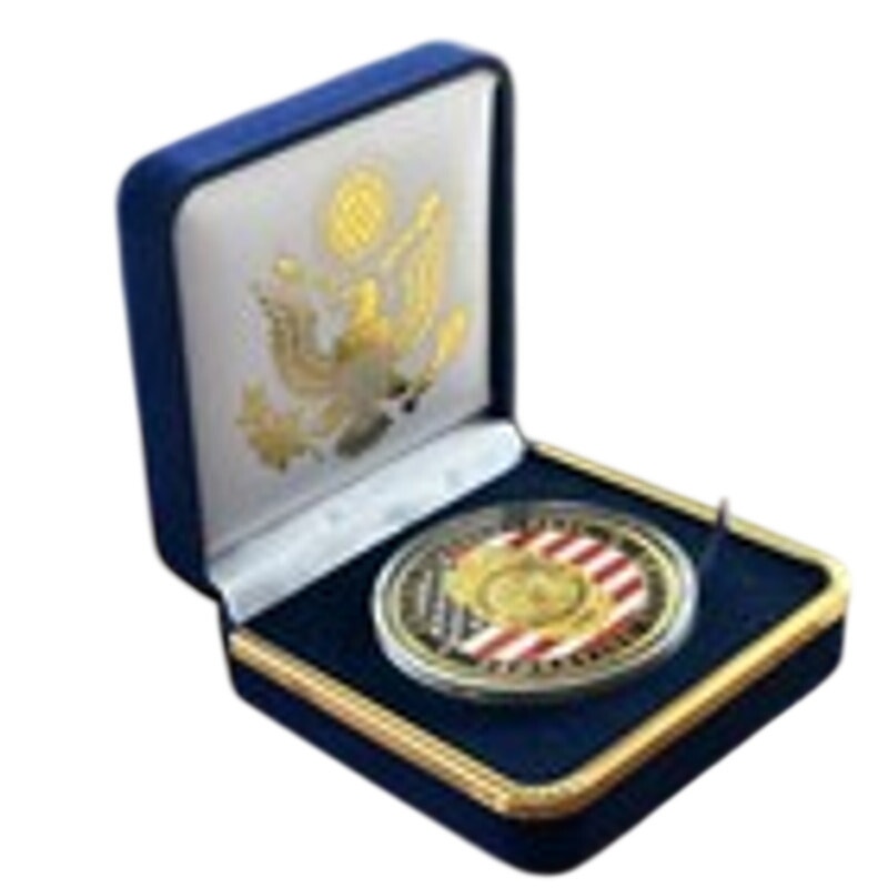 Department of Energy (DOE) Challenge Coin With Blue Velvet Case. Fast Shipping!