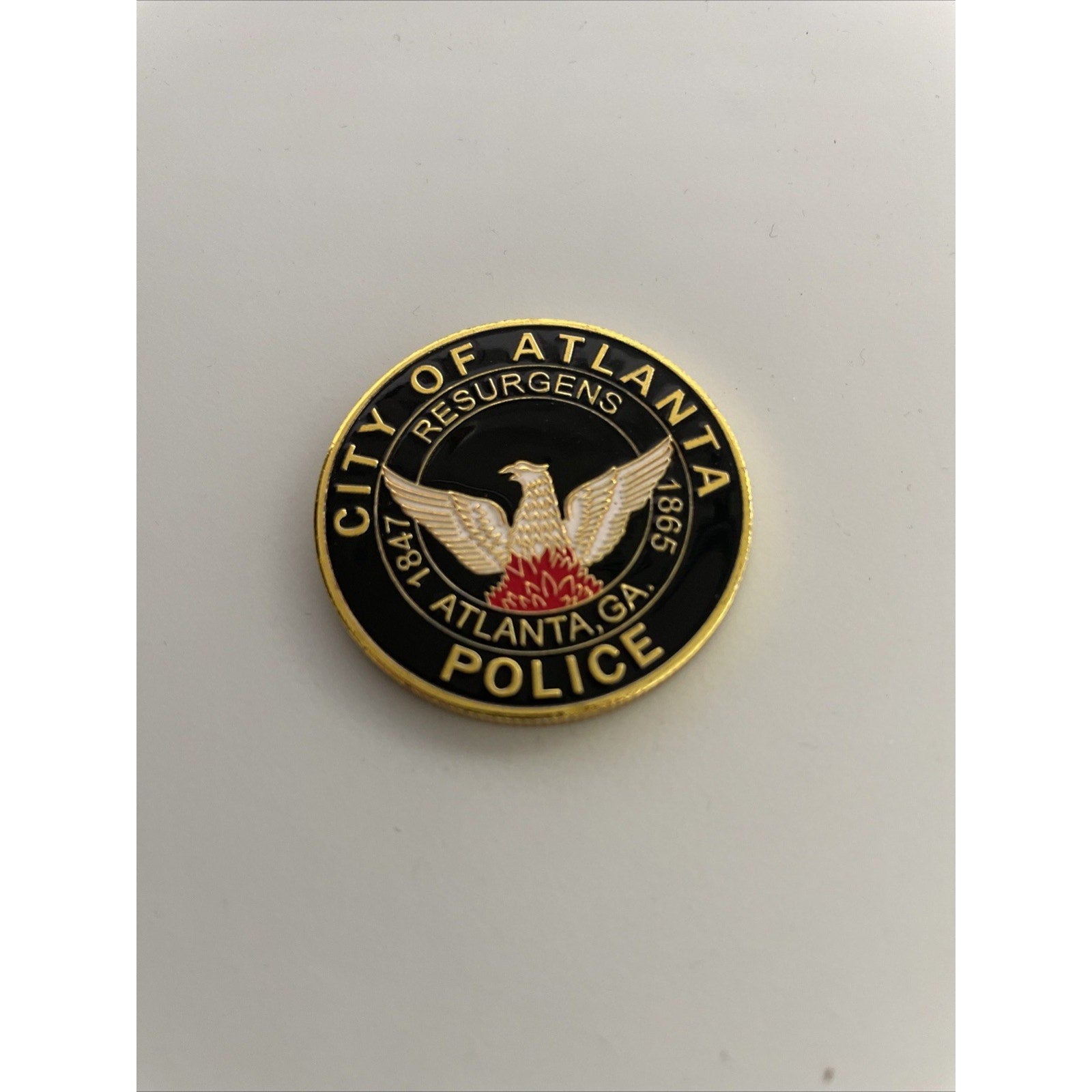 CITY OF ATLANTA POLICE DEPT Challenge Coin w/ “United We Stand” Case