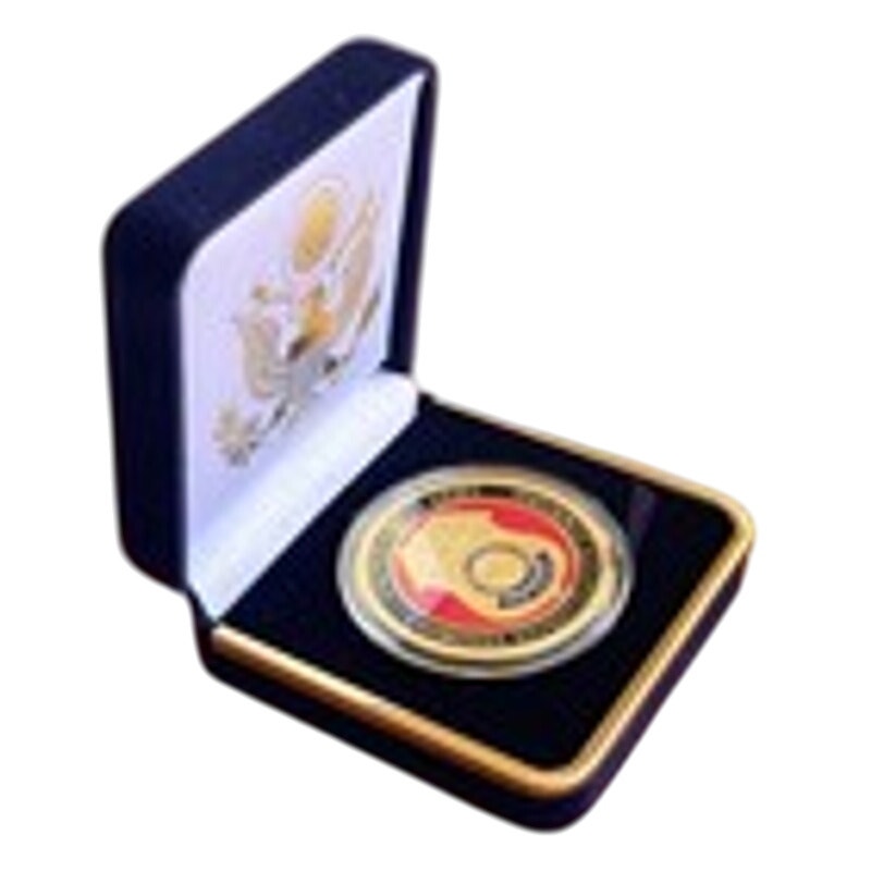 Department of Energy (DOE) Challenge Coin With Blue Velvet Case. Fast Shipping!